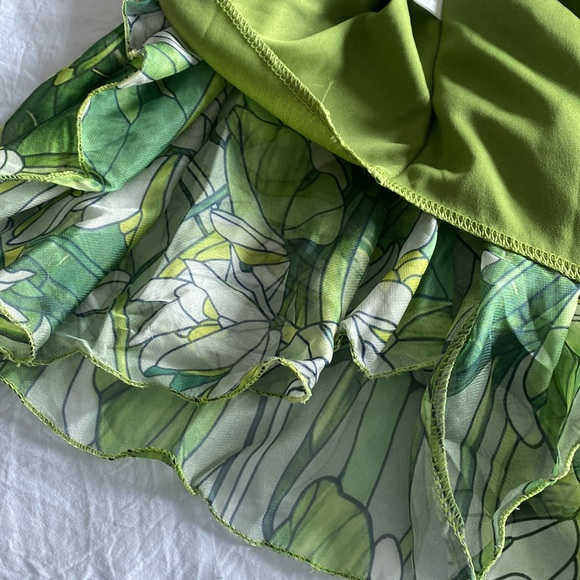 Abfi long floral chiffon skirt - Picture 8 of 8